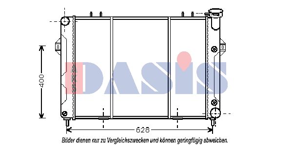 AKS DASIS Radiaator,mootorijahutus 520490N